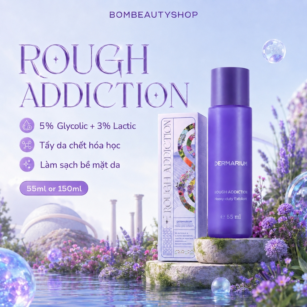 Tẩy da chết hoá học Dermarium Rough Addiction làm sạch sâu, hỗ trợ mờ thâm - bombeautyshop