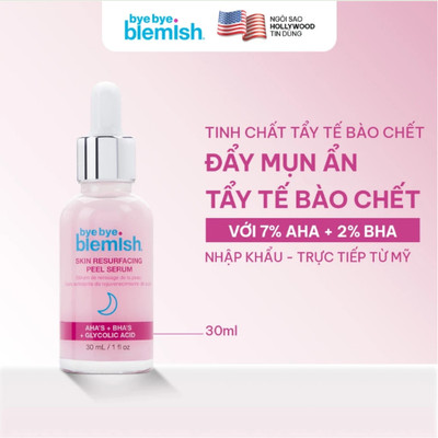 [QUÀ TẶNG KHÔNG BÁN] Tinh Chất Peel Da Đẩy Mụn Ẩn AHA BHA ByeBye Blemish Skin Resurfacing Peel Serum 30ml