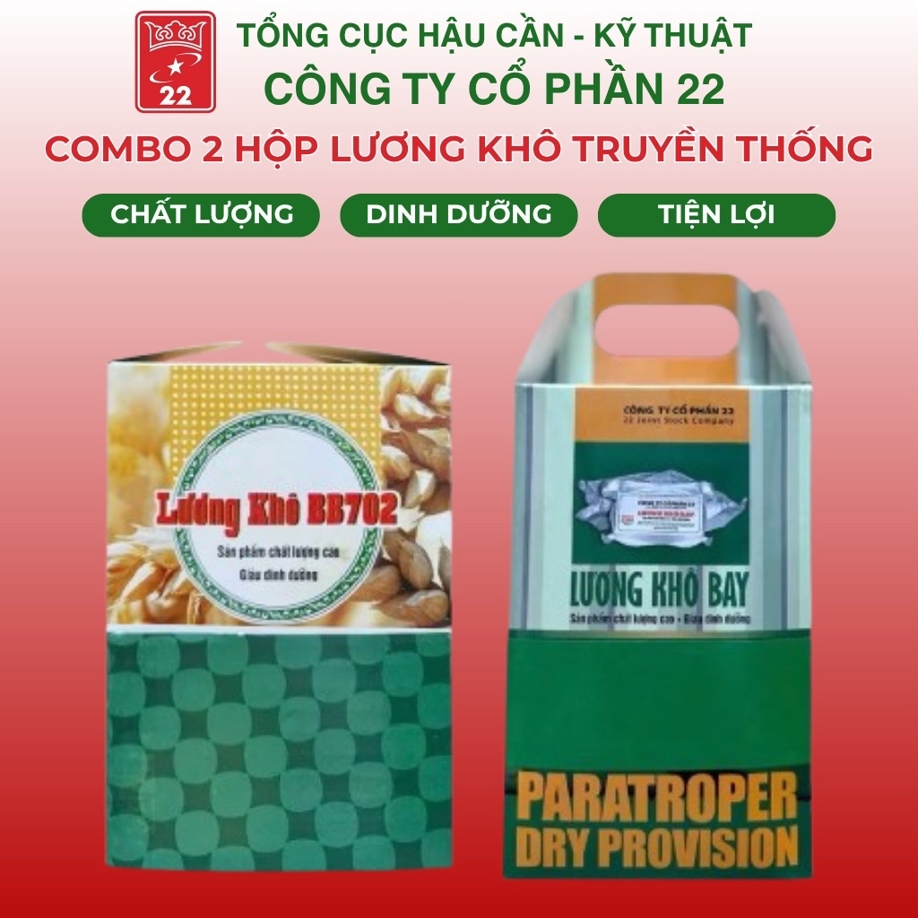 combo lương khô bay và bb702 nặng 1,4kg
