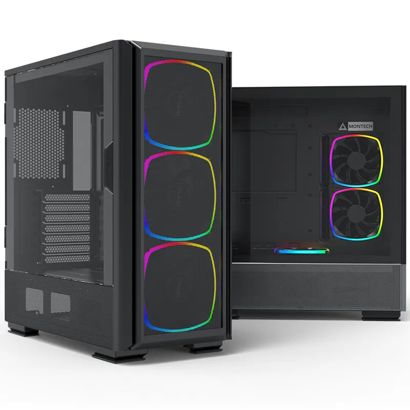 Case - Thùng máy Montech SKY TWO GX | sẵn 3 FAN ARGB | Bảo hành 12 tháng | BigBuy360 - bigbuy360.vn