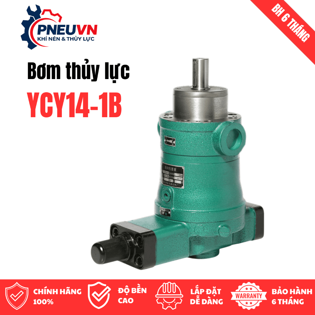 Bơm thủy lực 63YCY14-1B/80YCY14-1B/100YCY14-1B/160YCY14-1B dùng lắp động bơm dầu thủy lực tạo áp suấ
