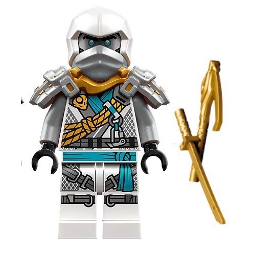 Nhân vật Zane -  có giáp vai, nhân vật trong dòng Iego Ninjago Dragons Rising season 2  - njo875