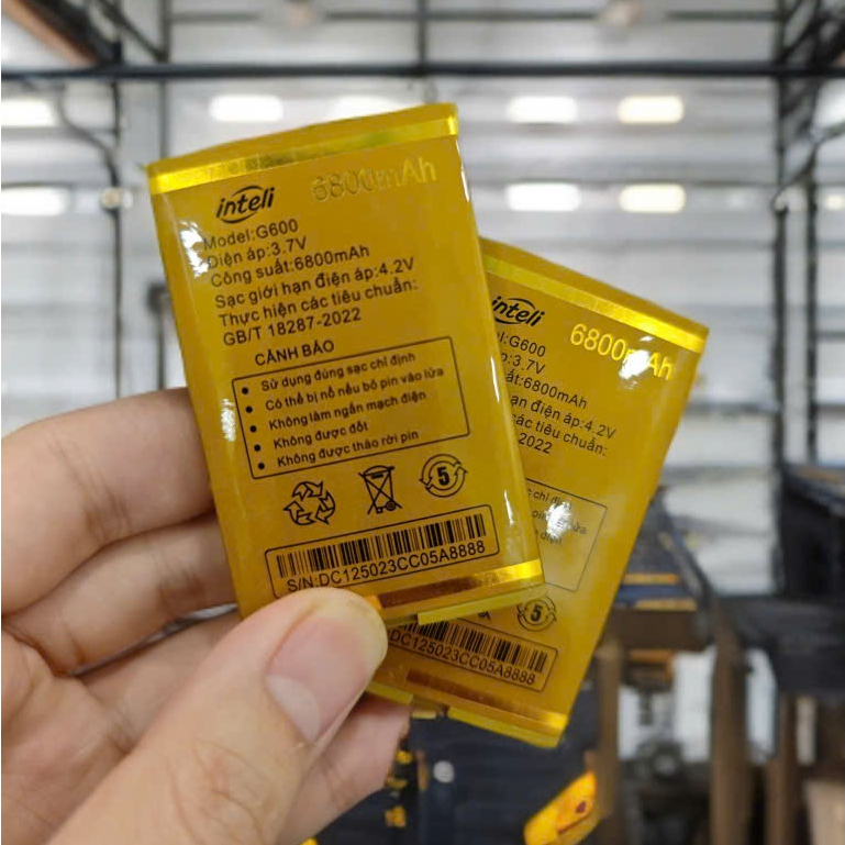 Pin Điện thoại Inteli G600 dung lượng 6800 mAh
