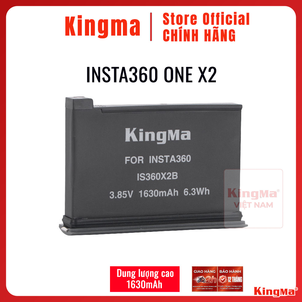 KingMa Insta360 ONE X2 | Pin sạc máy quay hành động action camera Insta360 IS360x2B Camera Battery F