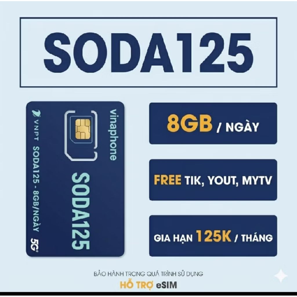 SIM VINAPHONE SODA125 [CÓ ESIM]