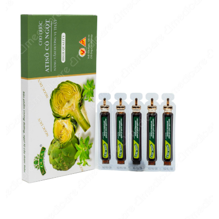 Cao Nước Actiso Cỏ Ngọt NGỌC DUY Hộp 10 Ống x 10ml Cao Actiso Dạng Ống Chính Hãng