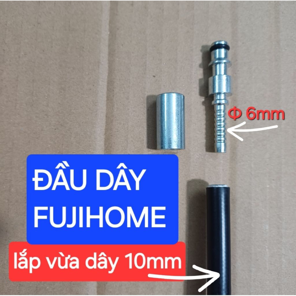 đầu cốt dây rửa xe Fujihome,  đầu cos dây rửa xe Fujihome,  đầu dây rửa xe Fujihome ( vừa dây 10mm)