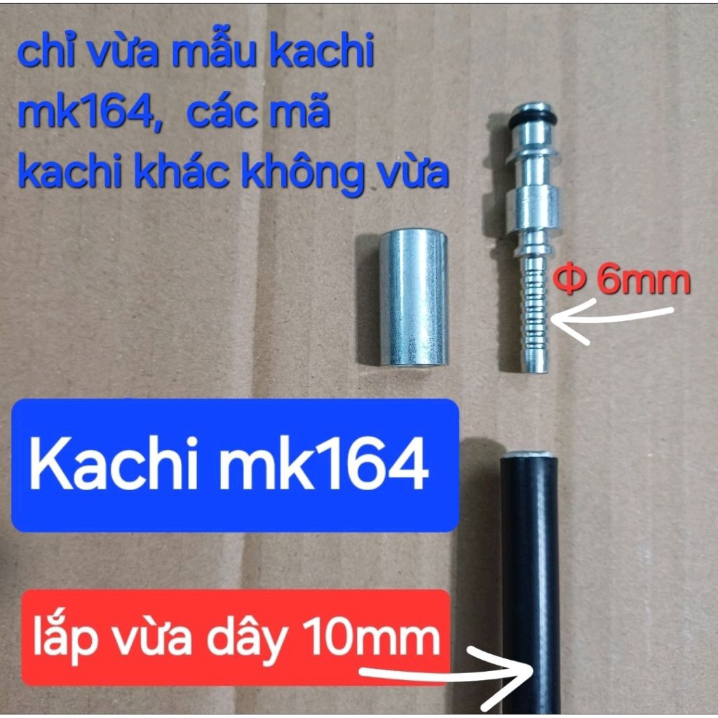 đầu dây rửa xe kachi mk164,  đầu cốt dây rửa xe kachi mk164  - chỉ phù hợp kachi mk164  ( vừa dây 10