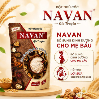 Ngũ cốc Navan gói 800g hỗ trợ lợi sữa, bổ sung dinh dưỡng cho mẹ bầu