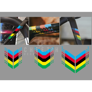 tem decal dán phuộc xe đạp road mẫu world cup l cheetahdecals.com