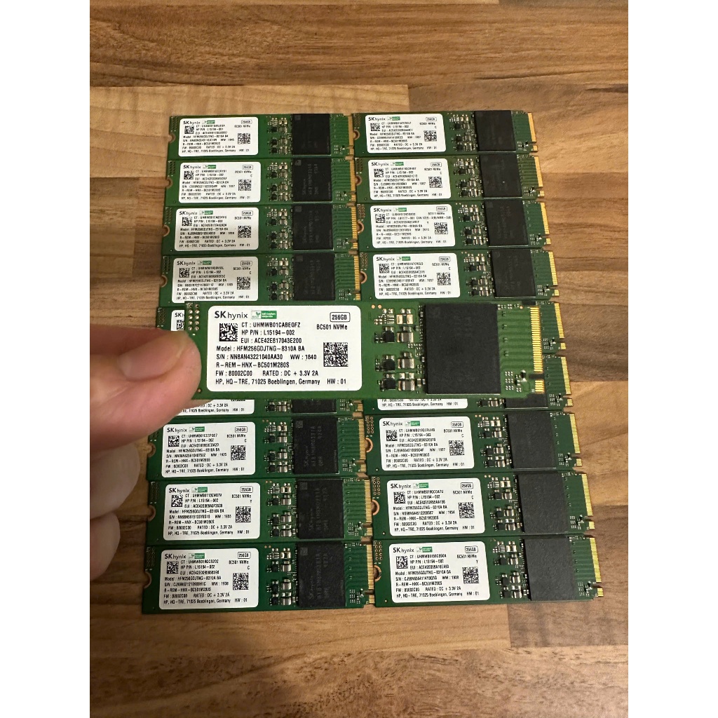 Ổ Cứng SSD SK hynix 256GB BC501 M2 NVMe cũ tháo máy bộ
