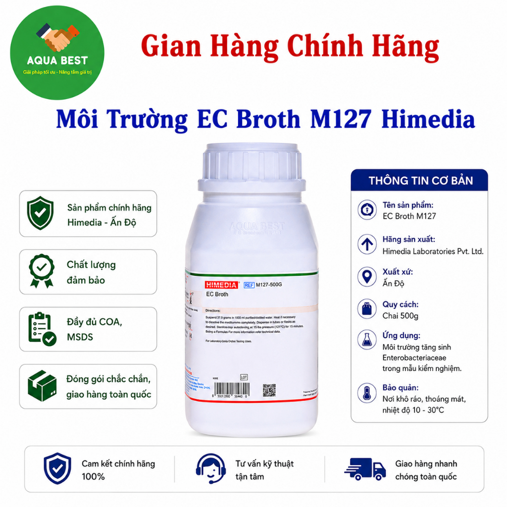 [Chính Hãng] Môi trường EC Broth M127,500gram Himedia
