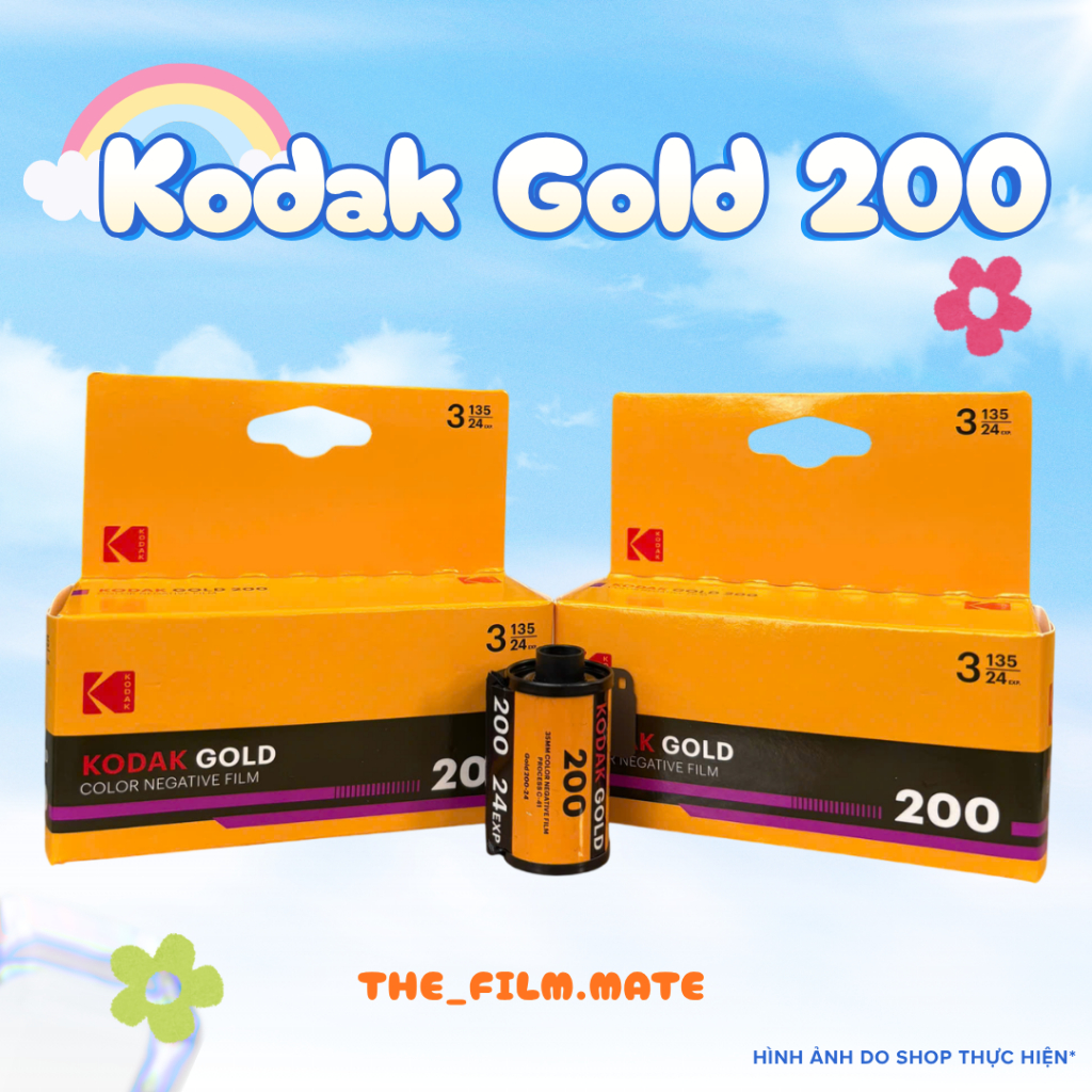 [Kodak Gold 200 - 24 kiểu, indate 5/2028] - Film 135 (35mm) giá rẻ