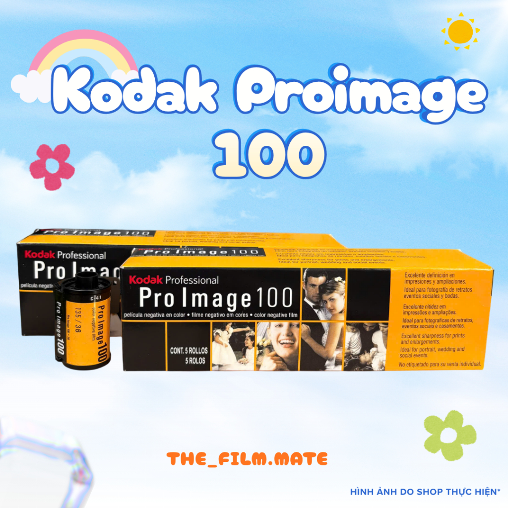 [Kodak ProImage 100 - indate 5/2028] - ĐỌC MÔ TẢ | Film 135 (35mm) giá rẻ, Film indate, 36 kiểu