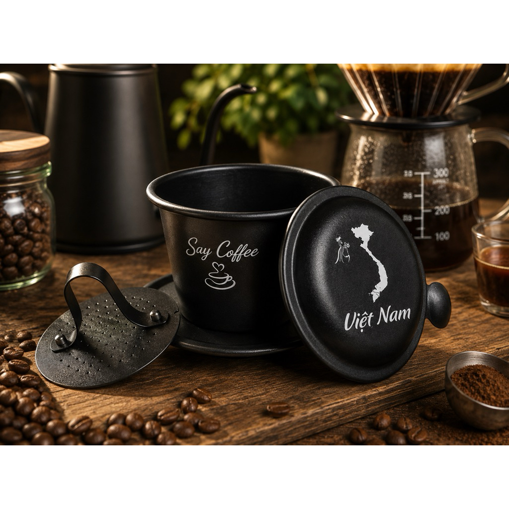 Phin Pha Cà Phê Nhôm Anod Cao Cấp Say Coffee – Phin Việt Nam