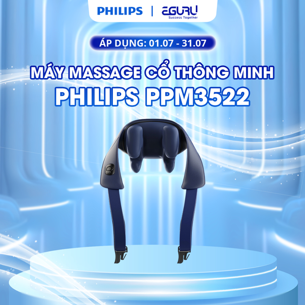Máy Massage Cổ Vai Gáy PHILIPS PPM3522 | Máy Massage Fascial Philips PPM7323 |Chính hãng BH 24 Tháng