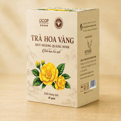(Quà tặng kèm) Trà Hoa Vàng Huy Hoang 45g Sấy Nóng Đặc Sản Quảng Ninh