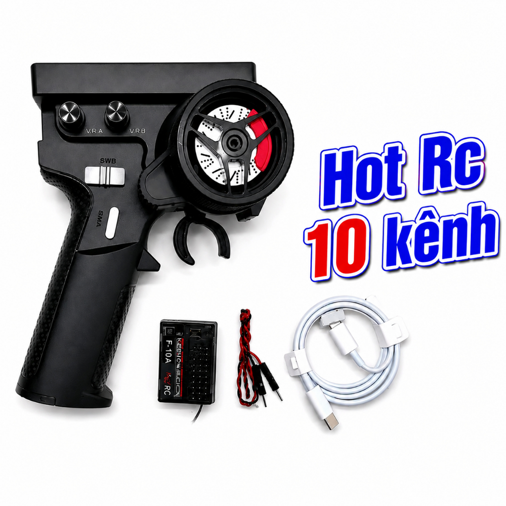Tay điều khiển 10 kênh đa năng HotRC