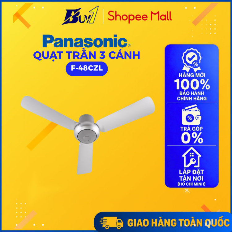 F-48CZL - Quạt Trần Panasonic 3 Cánh F-48CZL 55W - Hàng Chính Hãng