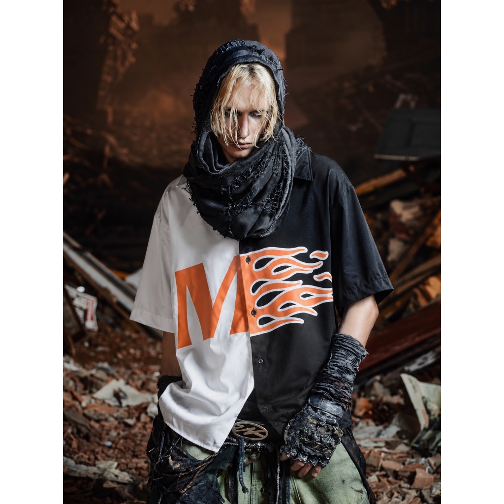 Sơ mi Unisex Nam Nữ NSN Store " RACING " - 2 Màu - 3 Size - Vải Lụa Cao Cấp Không Nhăn Mềm Mịn Mát