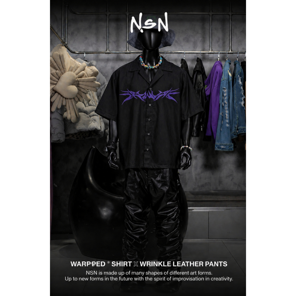 Sơ mi Unisex Nam Nữ NSN Store " WARPPED " - 4 Màu - 3 Size - Vải Lụa Cao Cấp Không Nhăn Mềm Mịn Mát