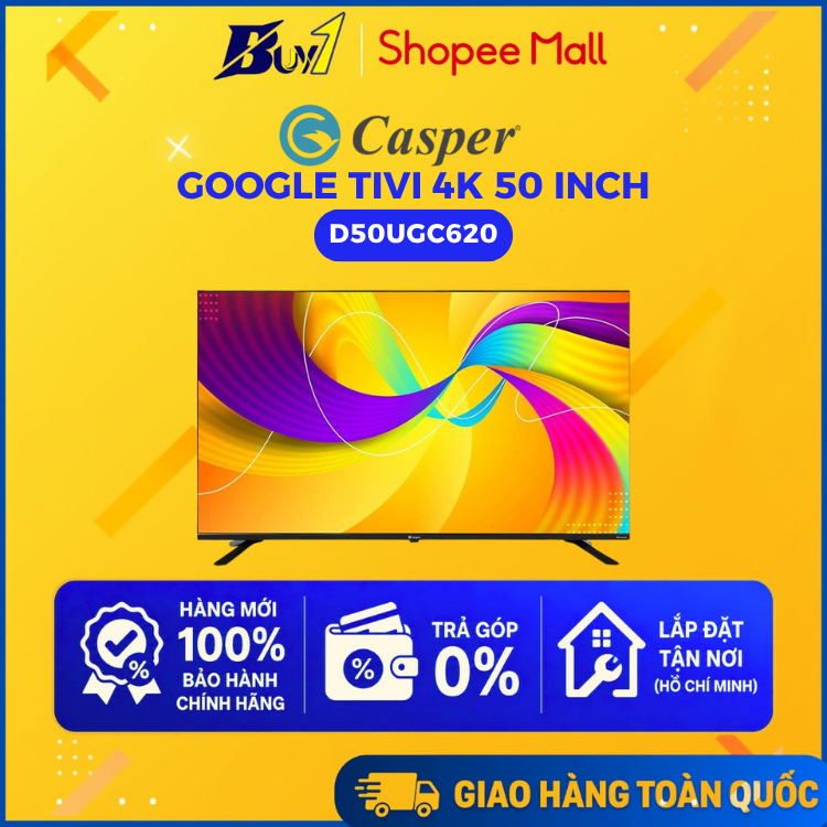 D50UGC620 - Google Tivi Casper 4K 50 inch D50UGC620 - Hàng Chính Hãng