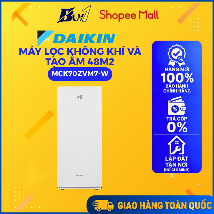 MCK70ZVM7-W - Máy lọc không khí và tạo ẩm Daikin MCK70ZVM7-W (48m²) - Hàng chính hãng