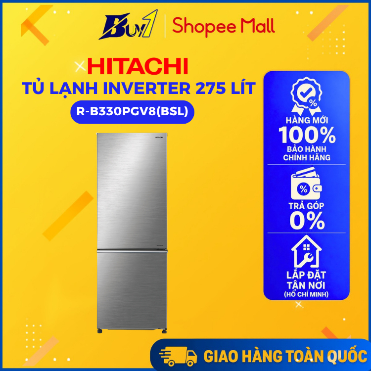 R-B330PGV8(BSL) - Tủ Lạnh Hitachi Inverter 275 Lít R-B330PGV8(BSL) - Hàng Chính Hãng