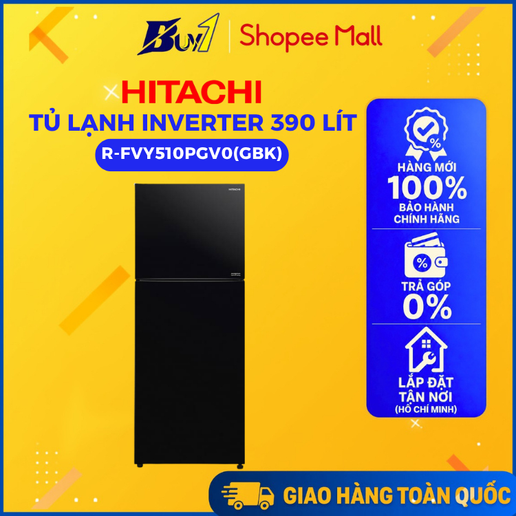 R-FVY510PGV0(GBK) - Tủ Lạnh Hitachi Inverter 390 Lít R-FVY510PGV0(GBK) - Hàng Chính Hãng
