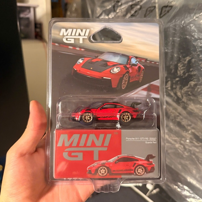 Xe mô hình đồ chơi MiniGT Porsche 911 (992) GT3 RS★Weissach Package Guards Red [NEW SEAL]
