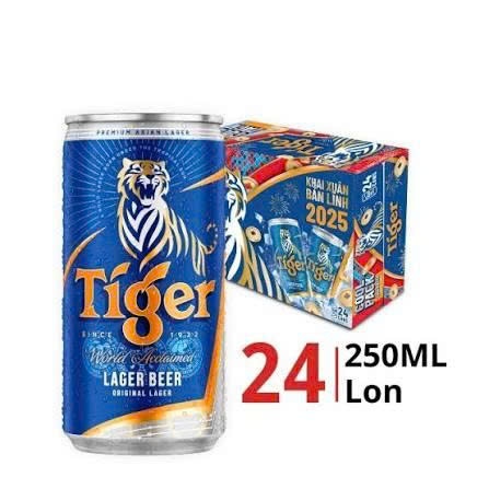 Thùng 24 Lon Bia Tiger Nâu