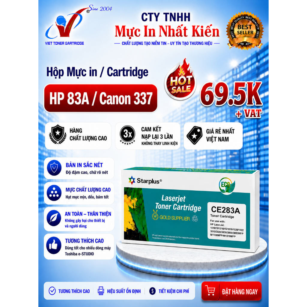 Hộp Mực In  83A  - Canon CRG 337