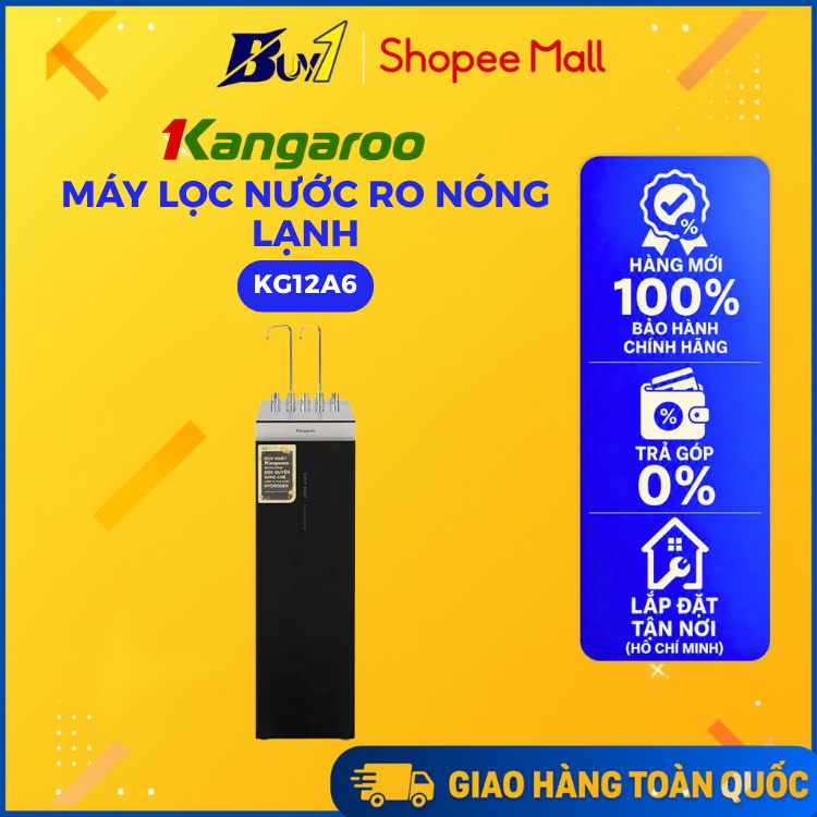 Máy lọc nước RO nóng lạnh Hydrogen Kangaroo Sumire KG12A6 12 lõi - Hàng chính hãng
