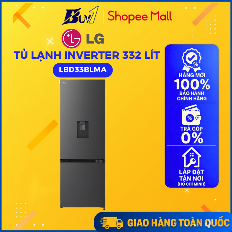 LBD33BLMA - Tủ Lạnh LG Inverter 332 Lít LBD33BLMA - Hàng Chính Hãng