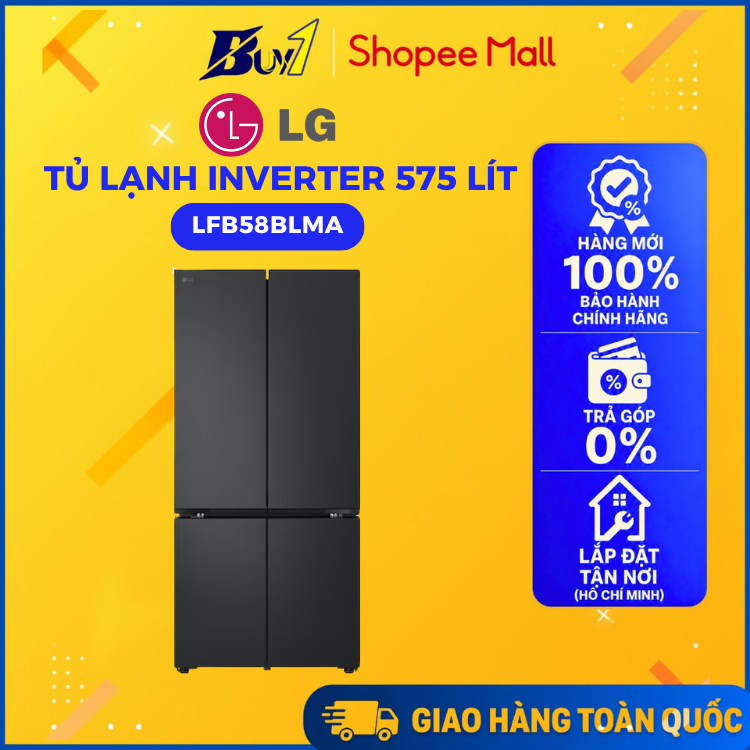 LFB58BLMA - Tủ Lạnh LG Inverter 575 Lít Multi Door LFB58BLMA - Hàng Chính Hãng