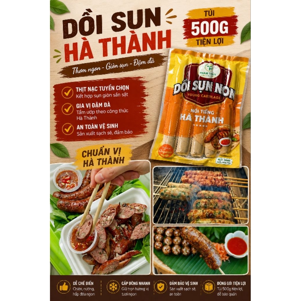 DỒI SỤN NON túi 500g.(giao hỏa tốc)