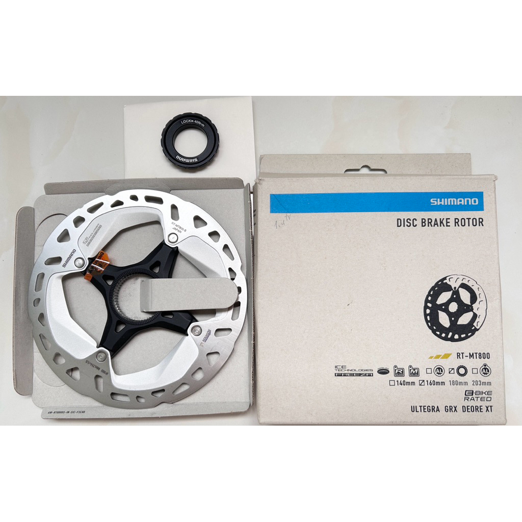 Đĩa phanh thắng MT800S(Rotor Center Lock) Tản Nhiệt Ice Technologies Freeza xe đạp SHIMANO RT MT800-