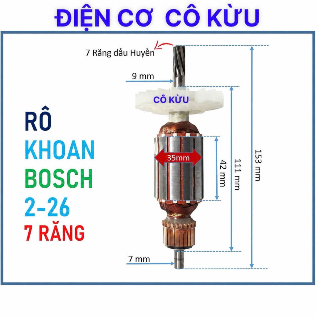 2-26 BOSCH - RÔ KHOAN BÊ TÔNG 3 CHỨC NĂNG BOSCH 2-26 7 RĂNG.