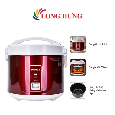 Nồi cơm điện nắp gài Cuckoo 1.8 lít CR-1081 - Hàng chính hãng