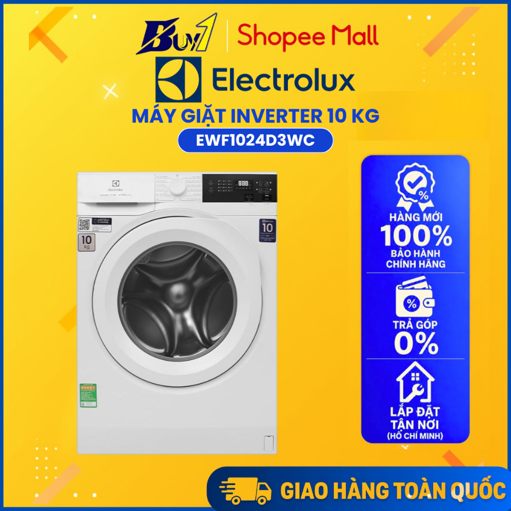 EWF1024D3WC - Máy giặt Electrolux UltimateCare 300 Inverter 10 kg EWF1024D3WC - Hàng chính hãng