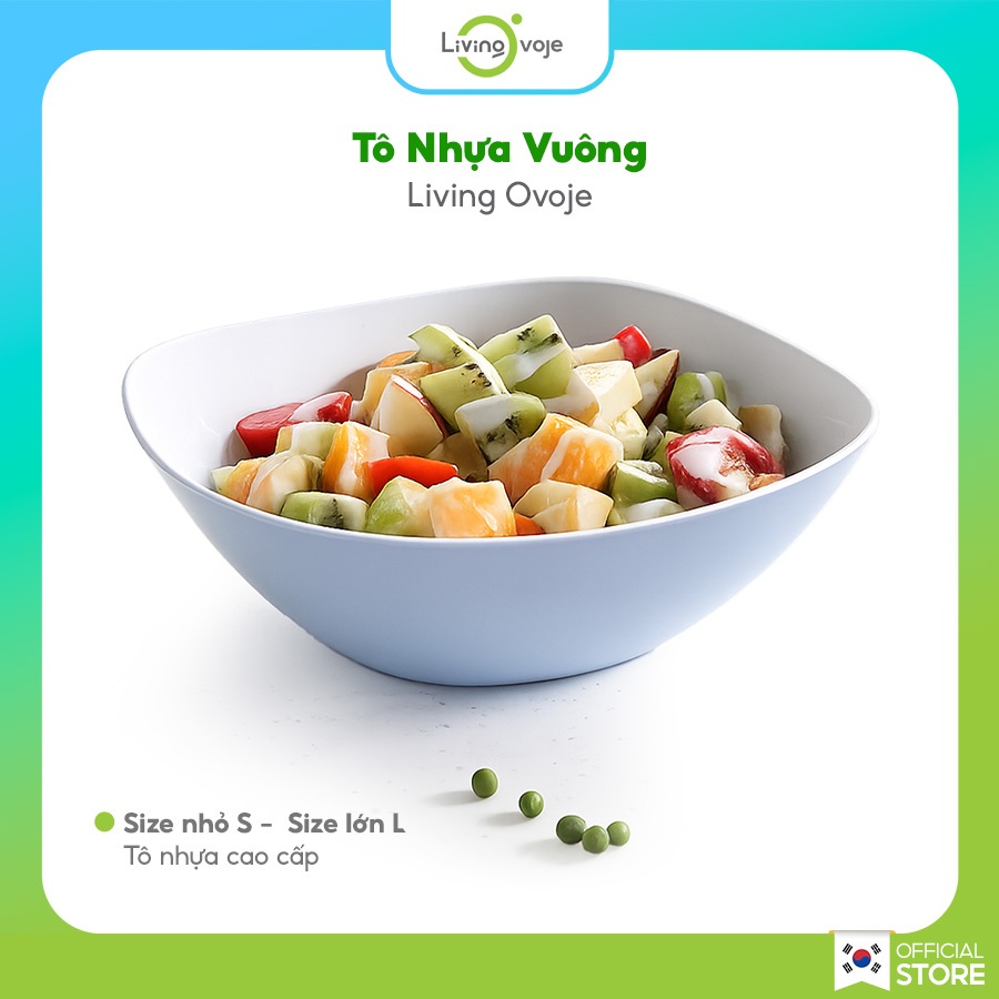 Tô nhựa vuông Living On nhiều size