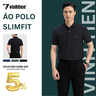 Áo Polo Nam, Áo Thun Nam Vĩnh Tiến Form Ôm Slimfit Dáng Trẻ, Thanh Lịch, Sang Trọng 329 - Nhiều Màu