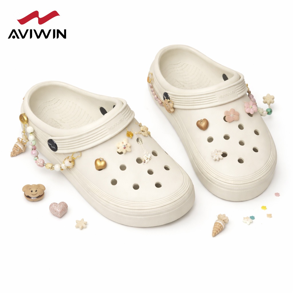[AVG001][TẶNG KÈM CHARM] Dép Sục Nam Nữ AVIWIN AVIGO-001 Chất EVA Siêu Nhẹ