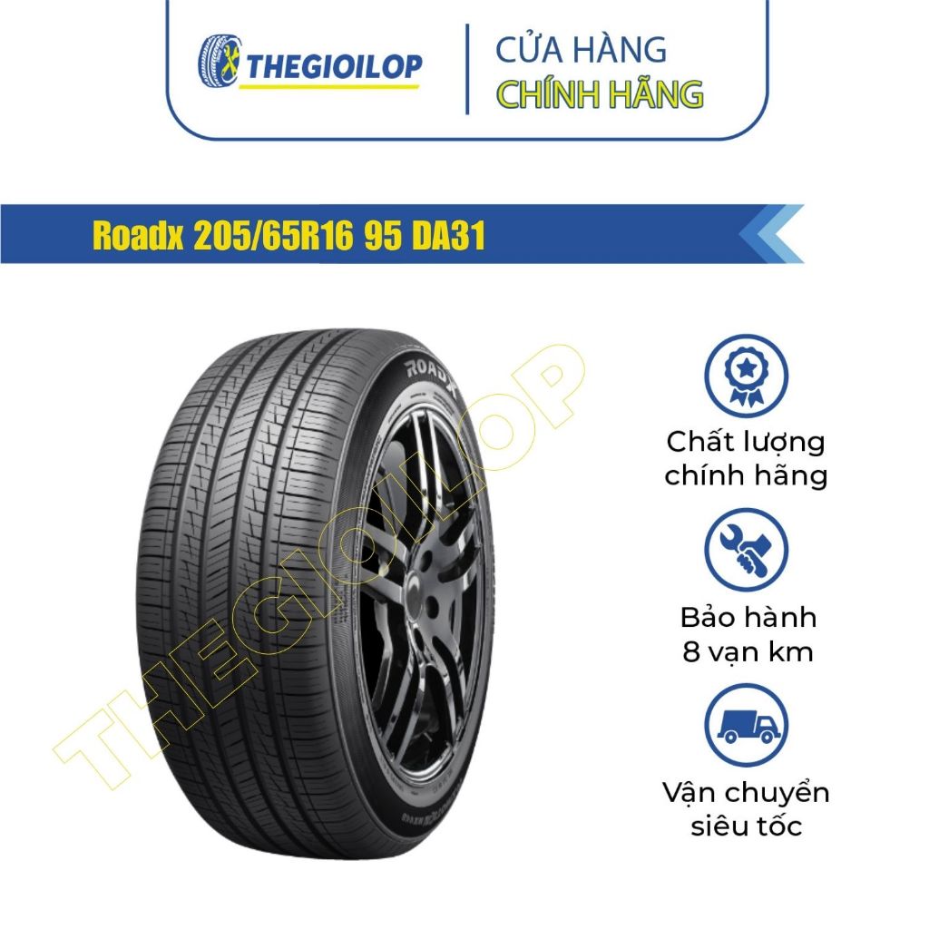 Lốp xe ô tô Roadx 205/65R16 95 DA31 - Lắp xe Toyota Innova - Bảo hành 8 vạn km, tiết kiệm nhiên liệu