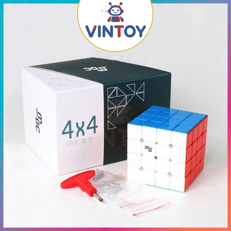 Rubik 4x4 YJ MGC 4x4 Có Nam Châm Stickerless Rubic Không Viền 4 Tầng Đồ Chơi Trí Tuệ Trẻ Em 4x4x4