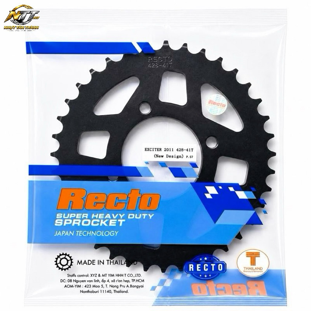 Dĩa sau 41 răng exciter 135,yaz 125,yb 125,sirius x.cơ,jupiter mx,exciter 2011-2012-2013,exciter 201