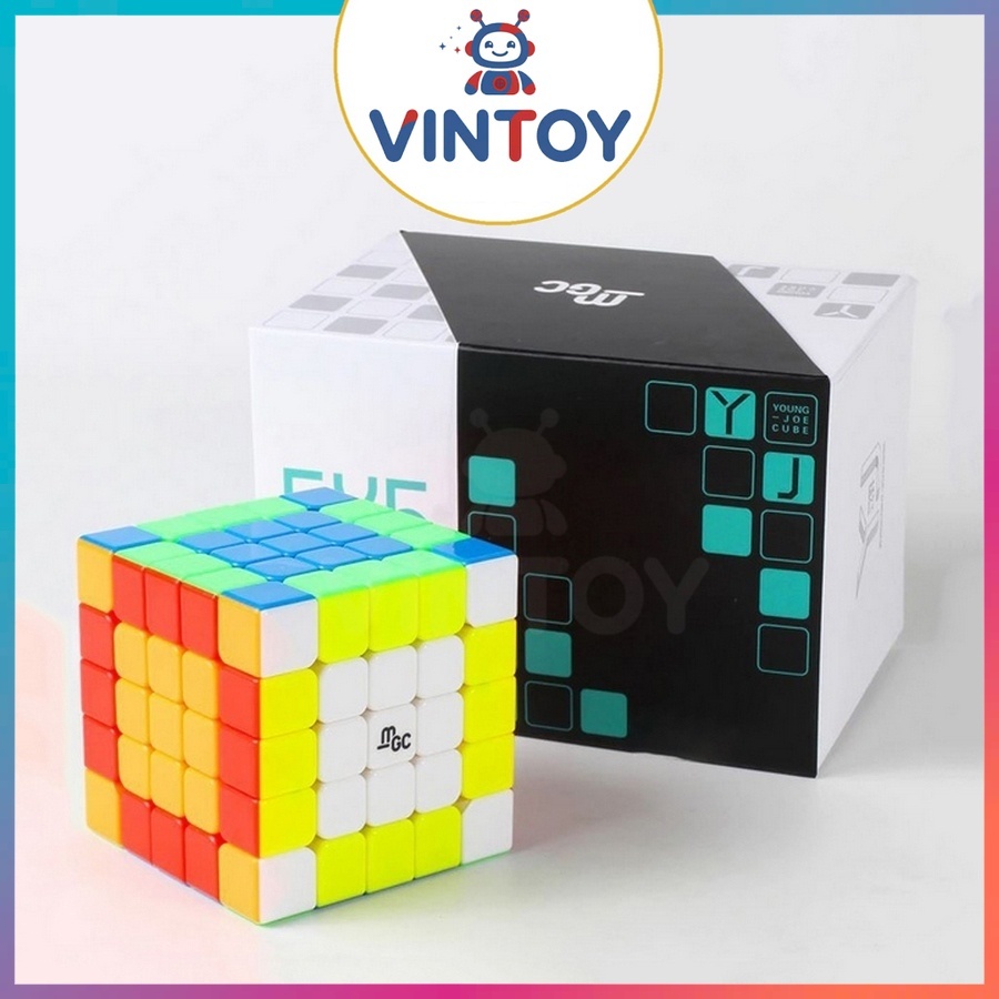 Rubik 5x5 YJ MGC 5x5 Có Nam Châm Stickerless Rubic 5 Tầng Đồ Chơi Trí Tuệ Trẻ Em Phát Triển Tư Duy
