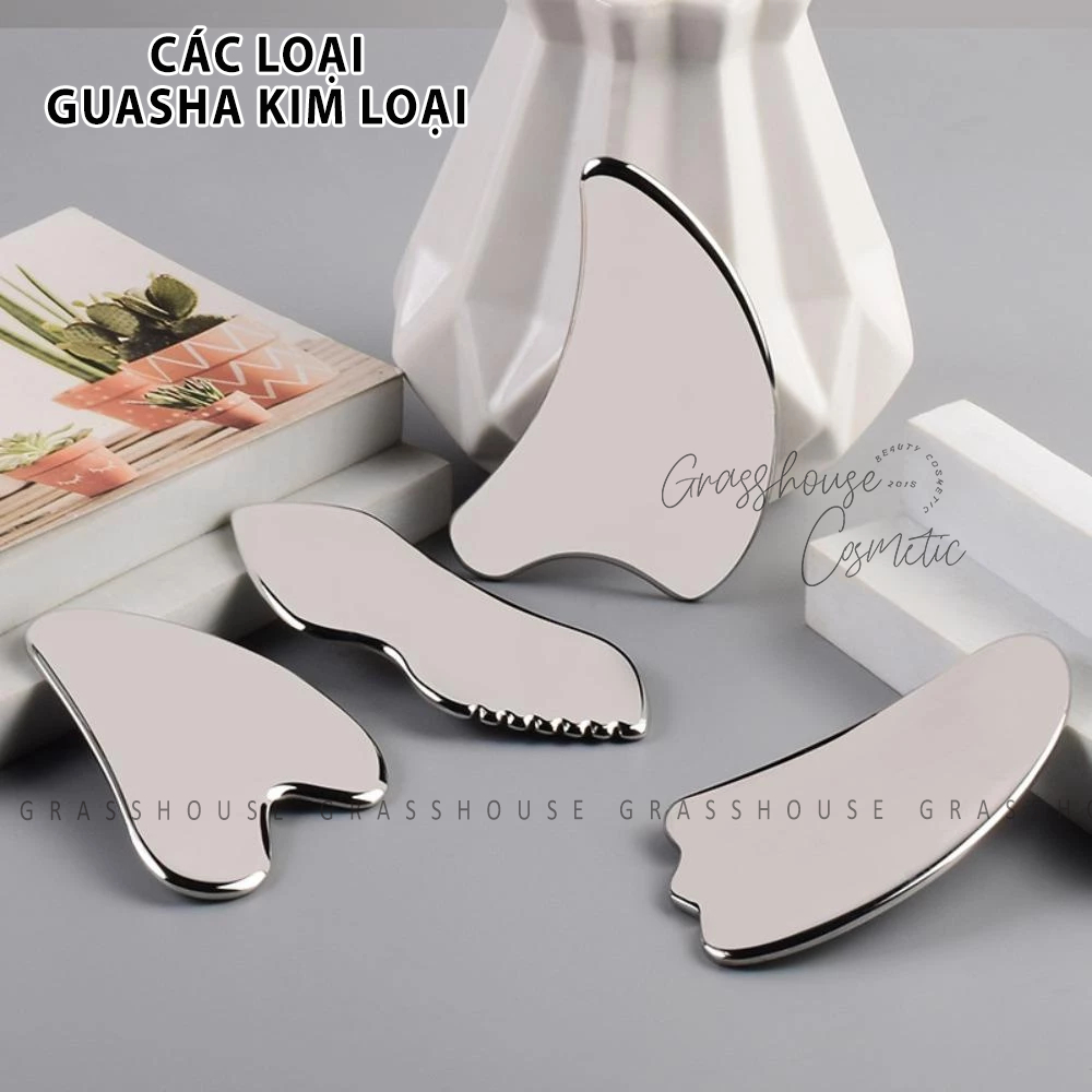 Guasha Kim loại massage da mặt tuần hoàn mắt trẻ hóa da mịn màng thư giãn spa tại gia bền bỉ lâu dài
