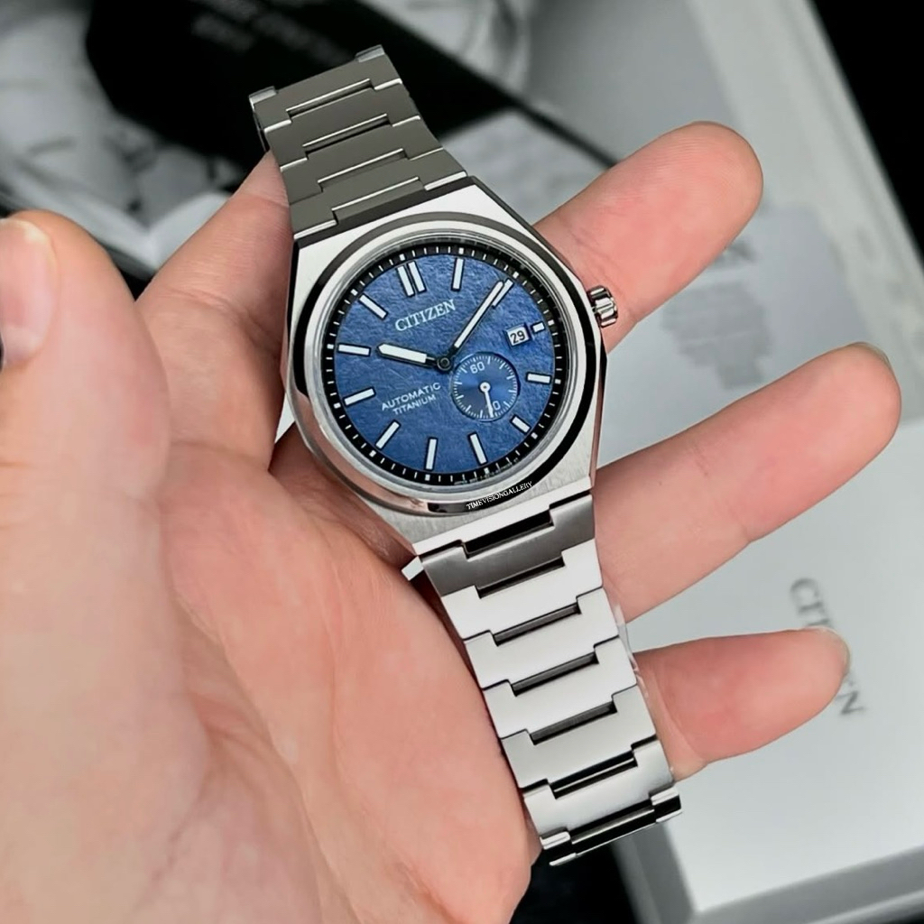 Đồng hồ nam dây thép Citizen Zenshin Automatic Super Titanium Small Second NJ0180-80L