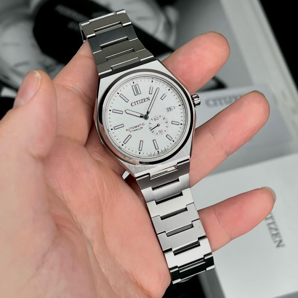 Đồng hồ nam dây thép Citizen Zenshin Automatic Super Titanium Small Second NJ0180-80A